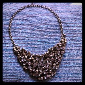Clustered crystal necklace